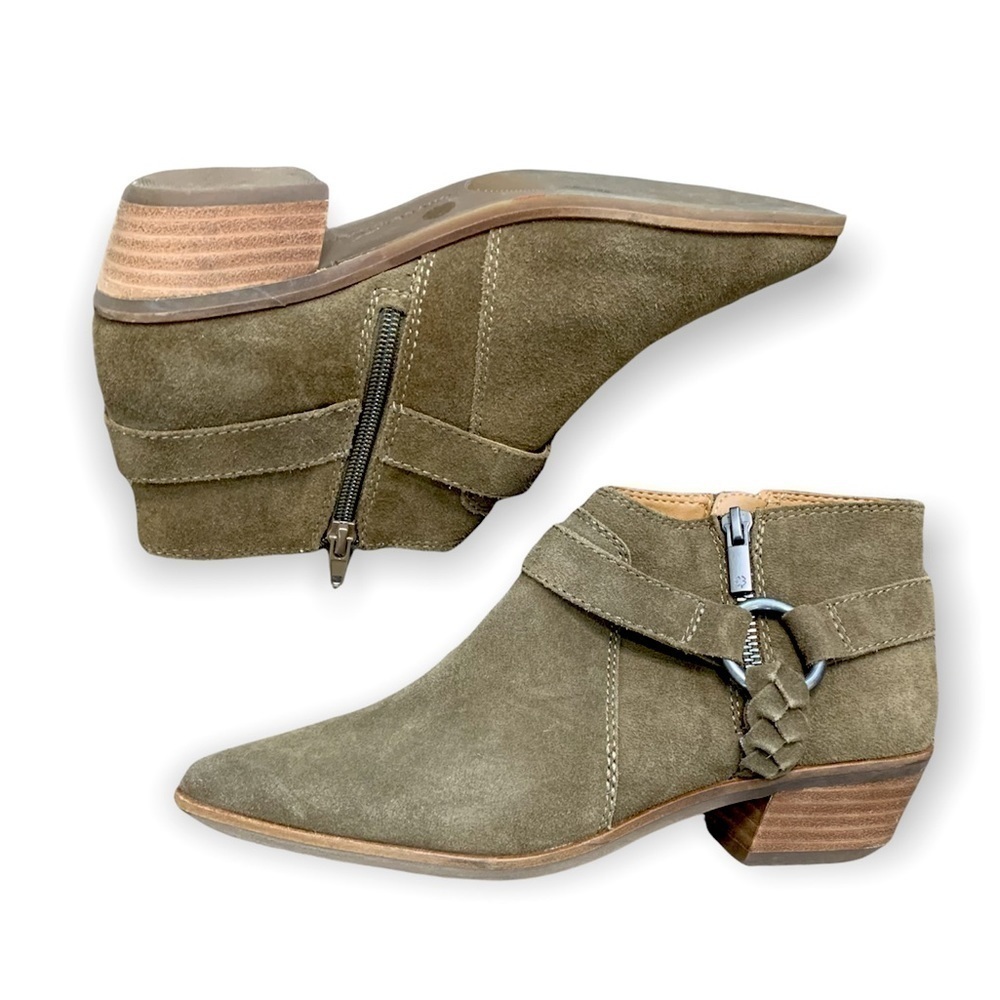 Lucky Brand Enitha leather suede ankle booties